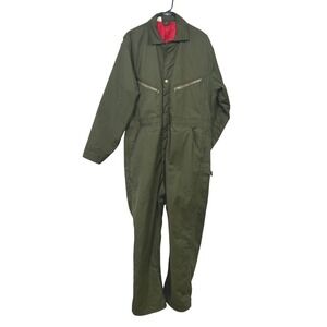 Vintage OshKosh B'gosh USA Green‎ Workwear Insulated Jumpsuit 42 Heritage Chore